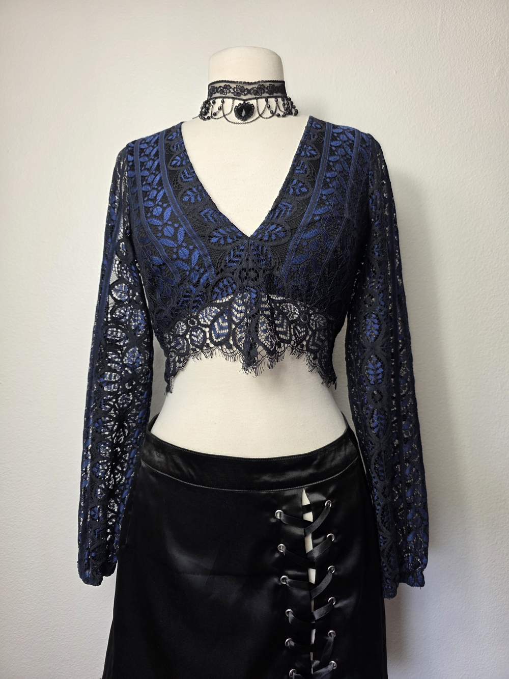 For Love & Lemons Lace Crop Top